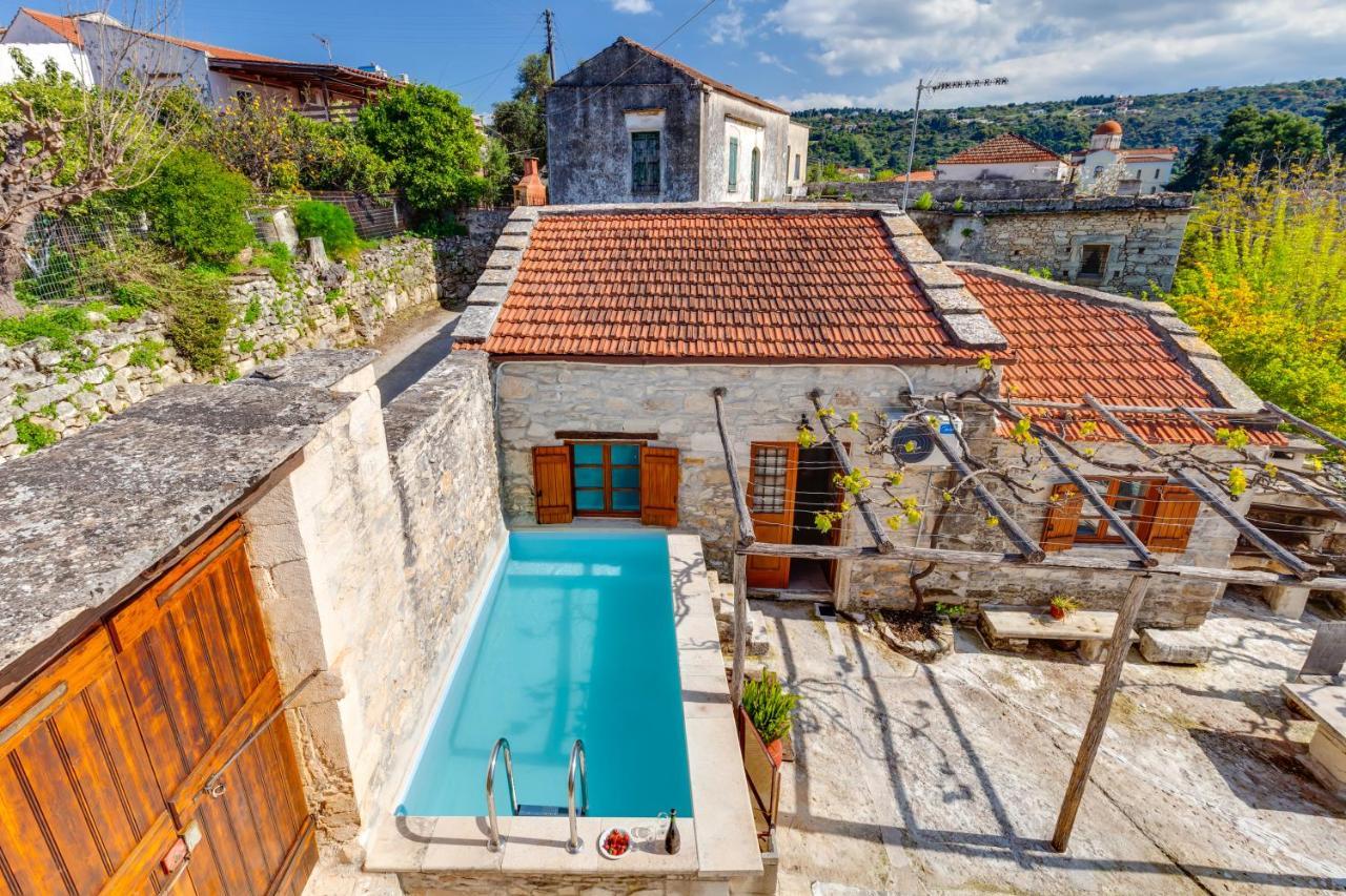 Traditional Home Vereniki With Heated Pool - By Apokoronas Villas Gavalochori Exterior photo